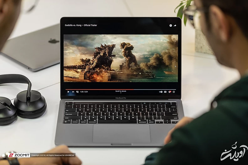 تماشا تریلر Godzilla vs Kong روی لپ تاپ مک بوک پرو M1